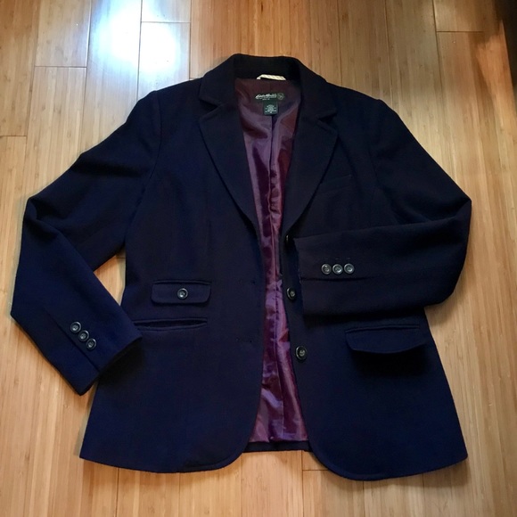 Eddie Bauer Jackets & Blazers - NWOT Eddie Bauer Dark Purple Blazer in size 12